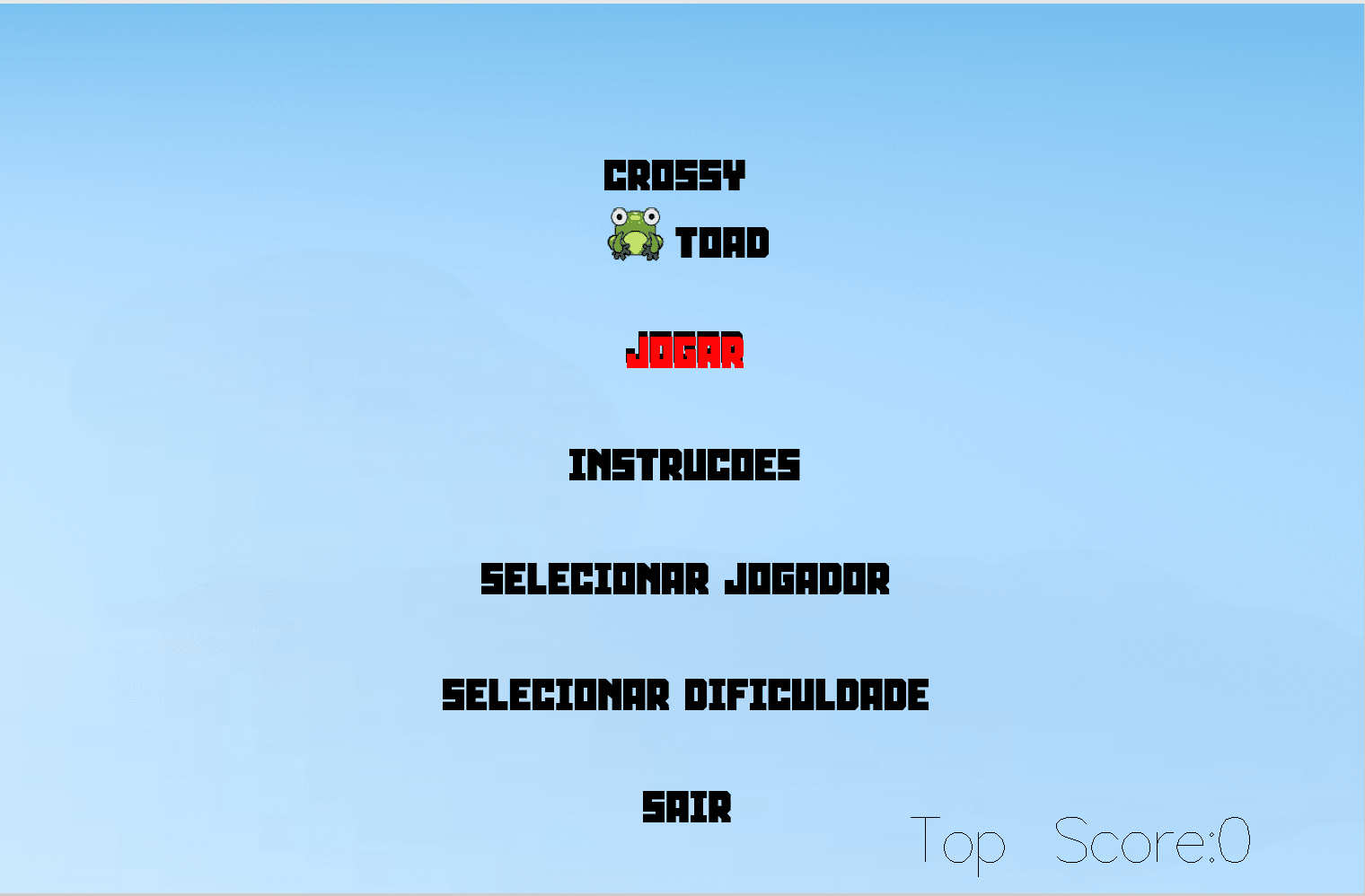 Main Menu/Start Screen