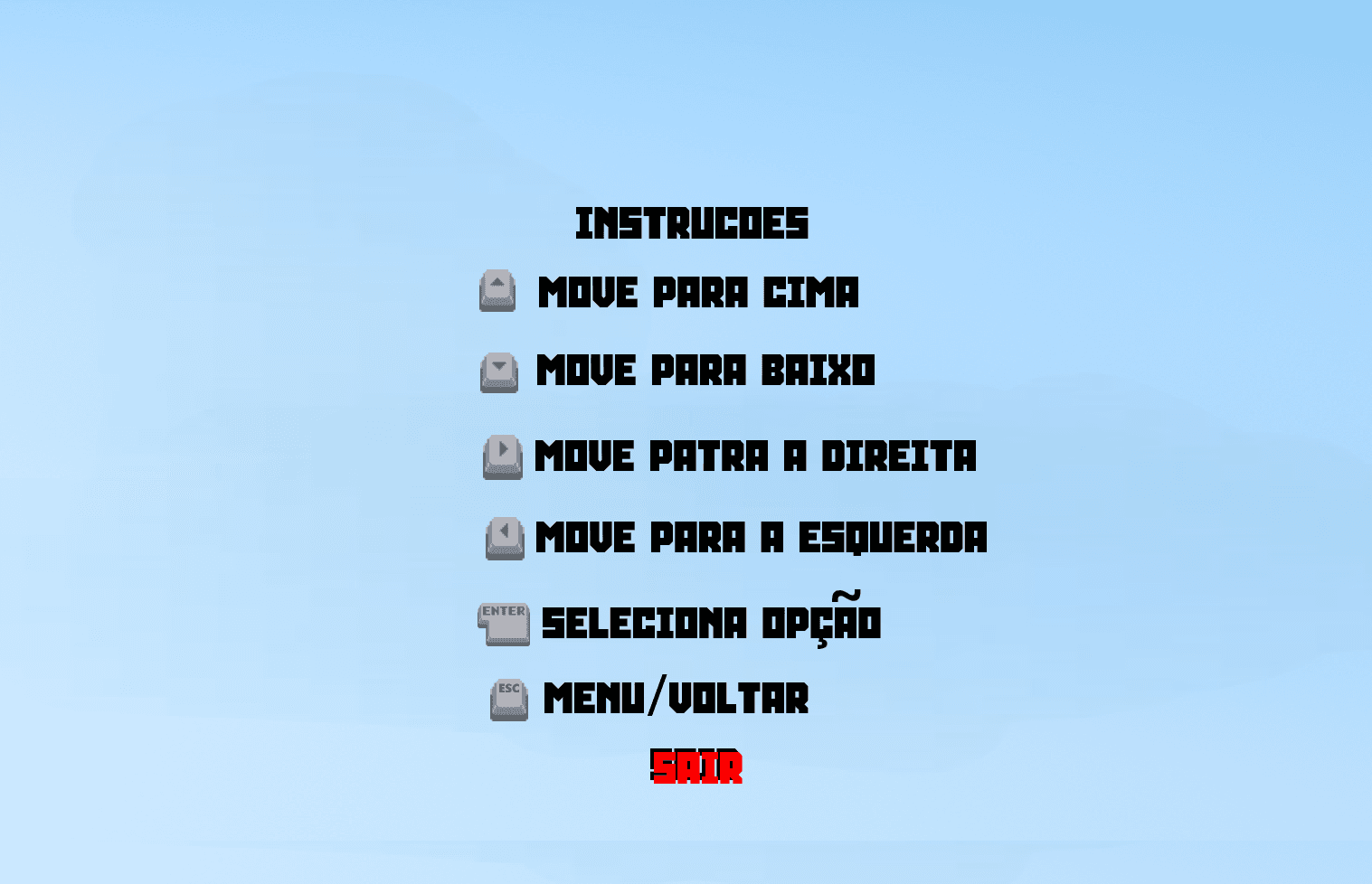 Instructions Menu