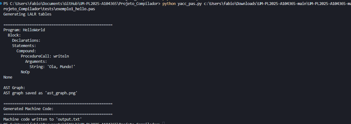 Simple Pascal Example Input