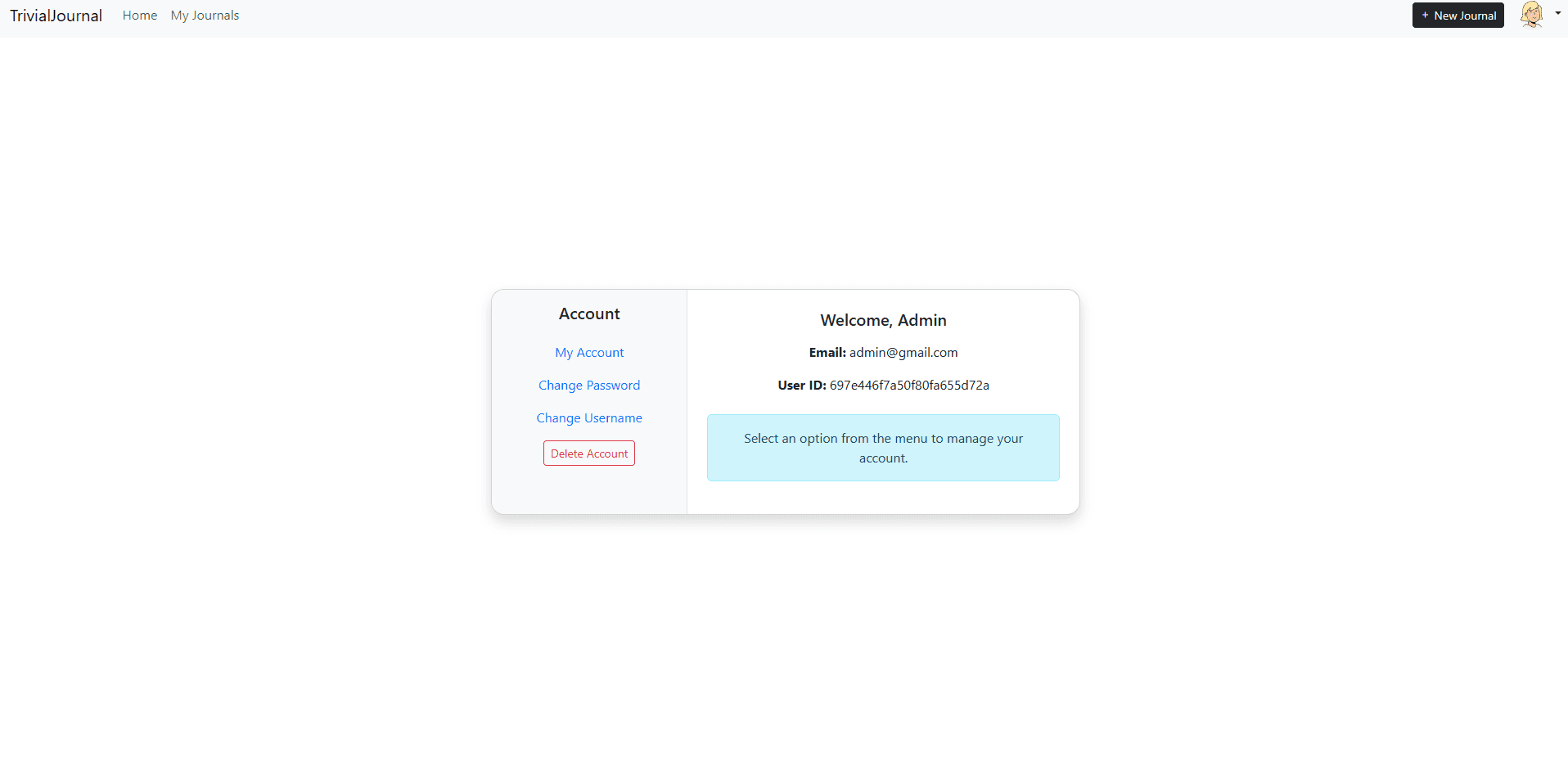Account Settings